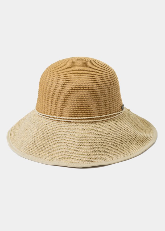 Brown & Beige Handmade Hat - Image 2