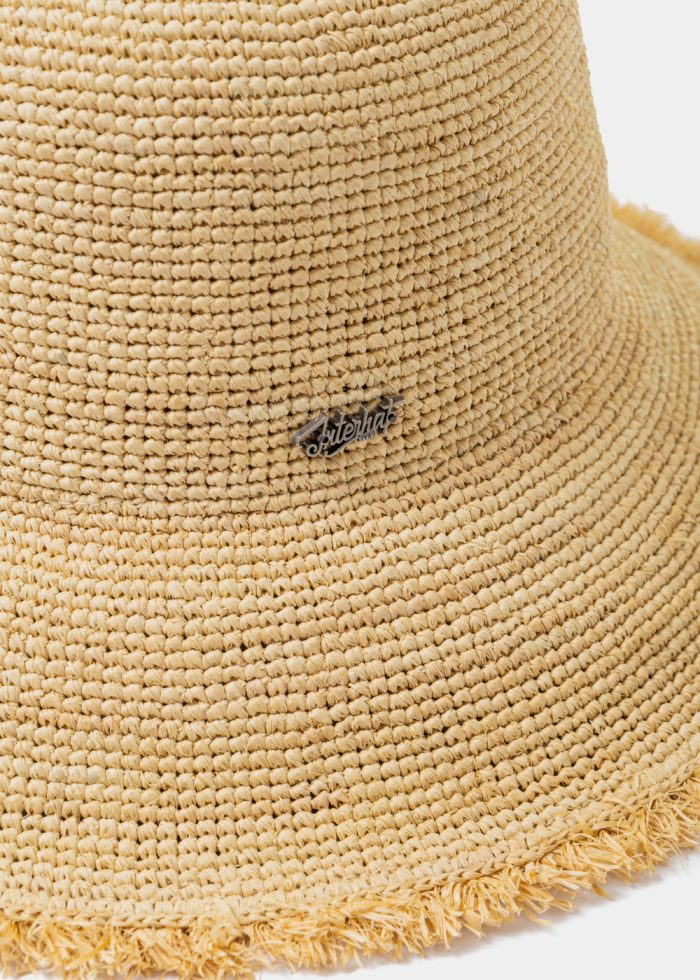 Natural Raffia Bucket Style Hat - Image 3