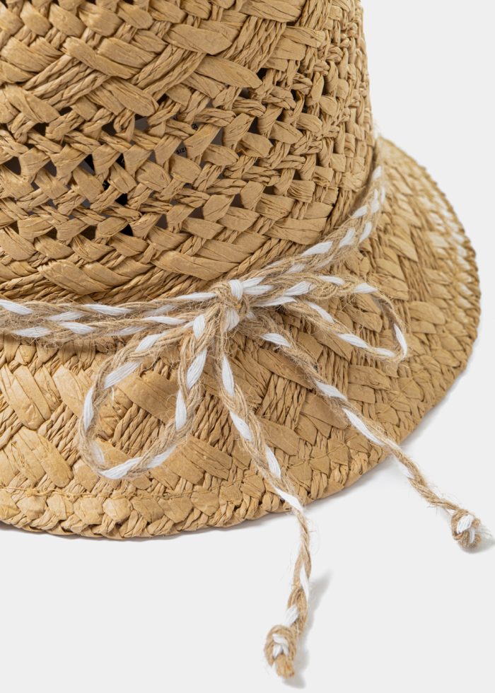 Brown Handmade Braided Hat - Image 4