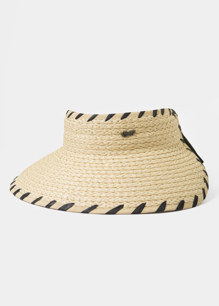 Beige Top Opened Straw Hat - Image 2
