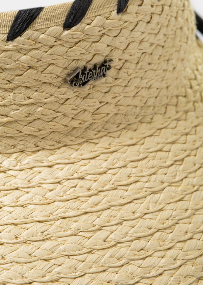 Beige Top Opened Straw Hat - Image 4