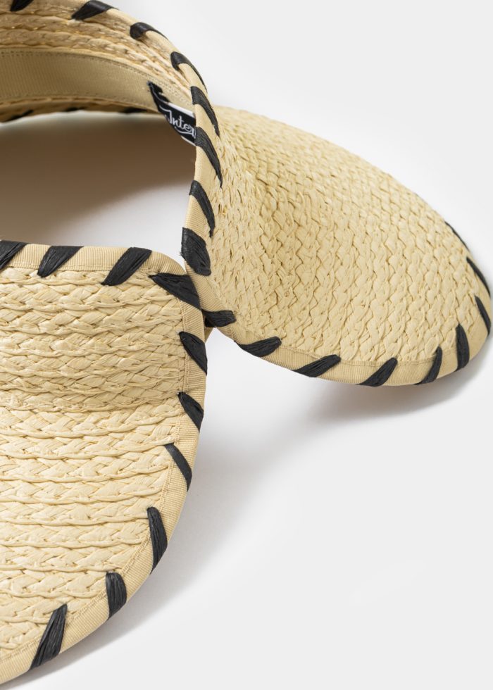 Beige Top Opened Straw Hat - Image 3