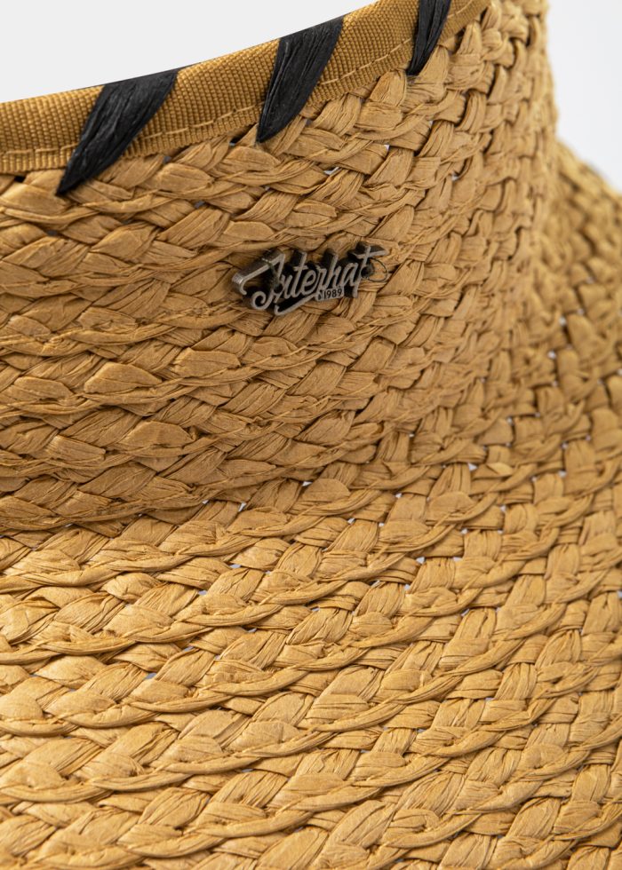 Brown Top Opened Straw Hat - Image 4