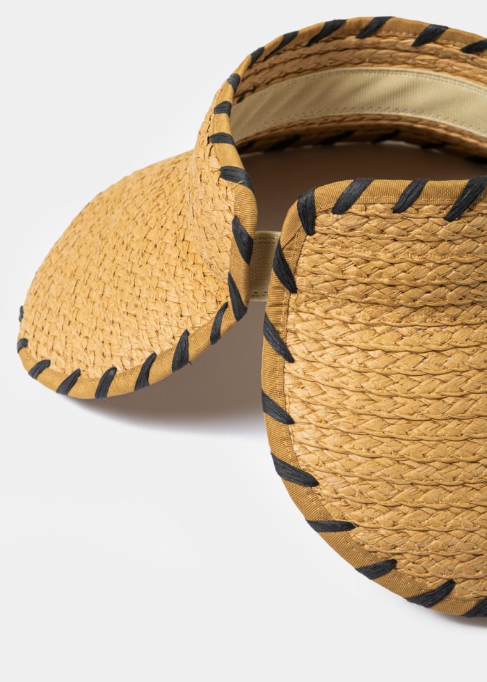 Brown Top Opened Straw Hat - Image 5