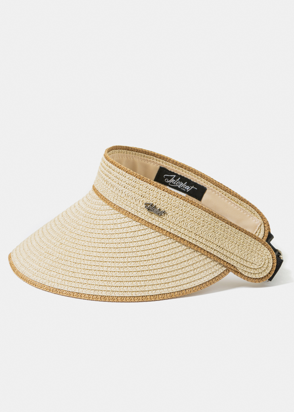 Beige Headband w/ Brown Outline Beige Headband w/ Brown Outline - Image 1