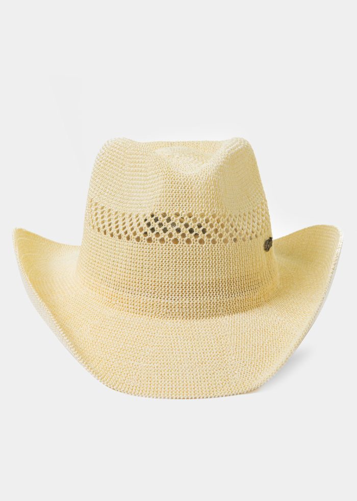 Ecru Knitted Cowboy Hat - Image 2