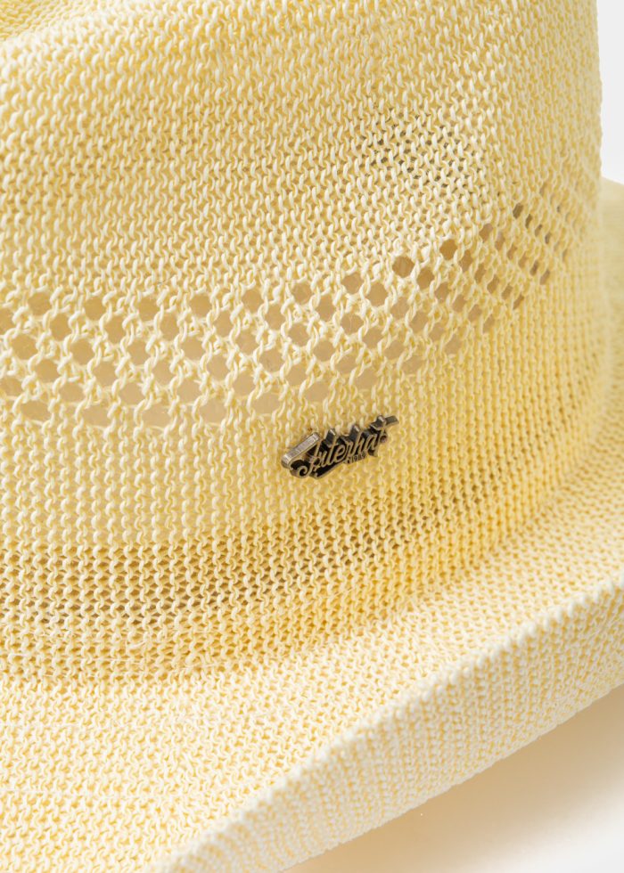 Ecru Knitted Cowboy Hat - Image 3