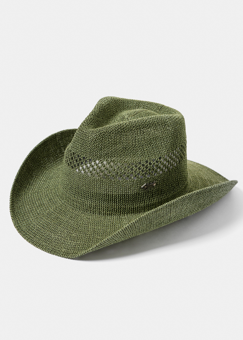 Green Knitted Cowboy Hat Green Knitted Cowboy Hat - Image 1