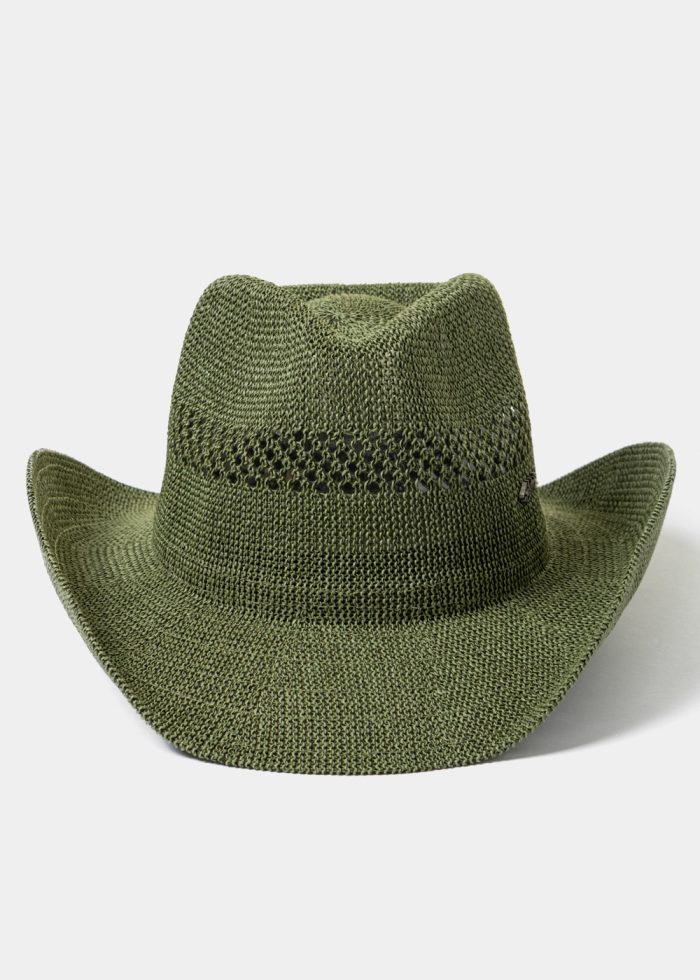Green Knitted Cowboy Hat - Image 2