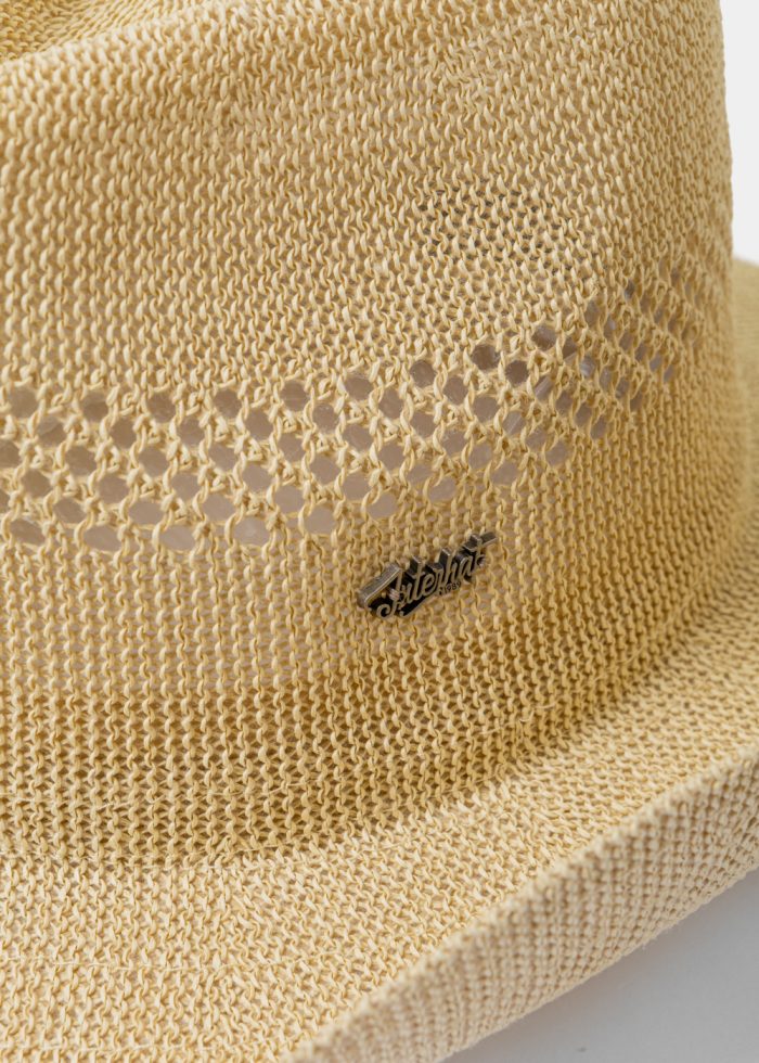 Beige Knitted Cowboy Hat - Image 4