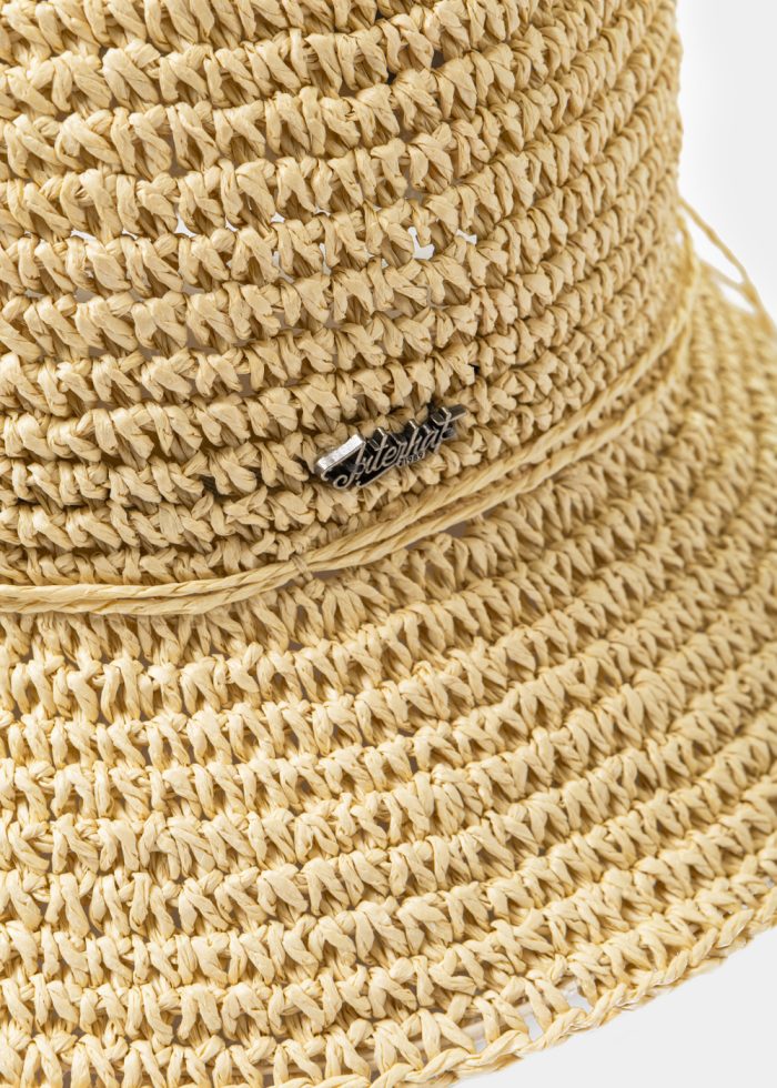 Beige Knitted Bucket Style Hat - Image 3