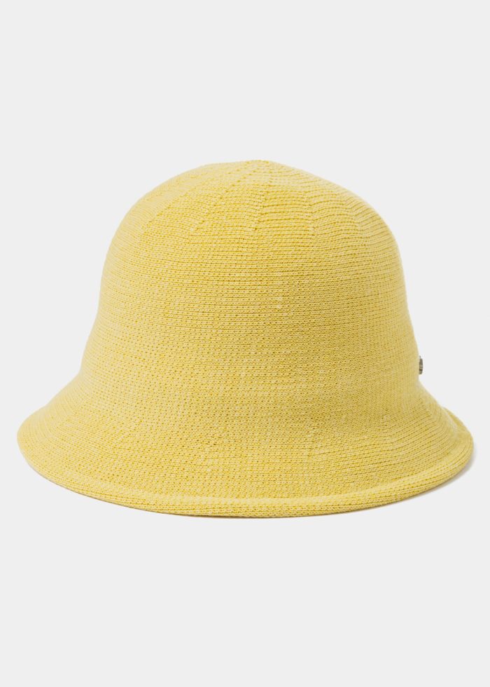 Lime Knitted Bucket Style Hat 2 - Image 2