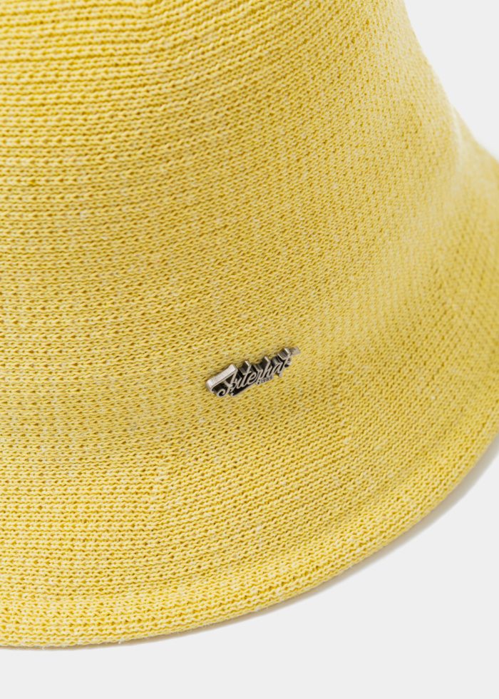 Lime Knitted Bucket Style Hat 2 - Image 3