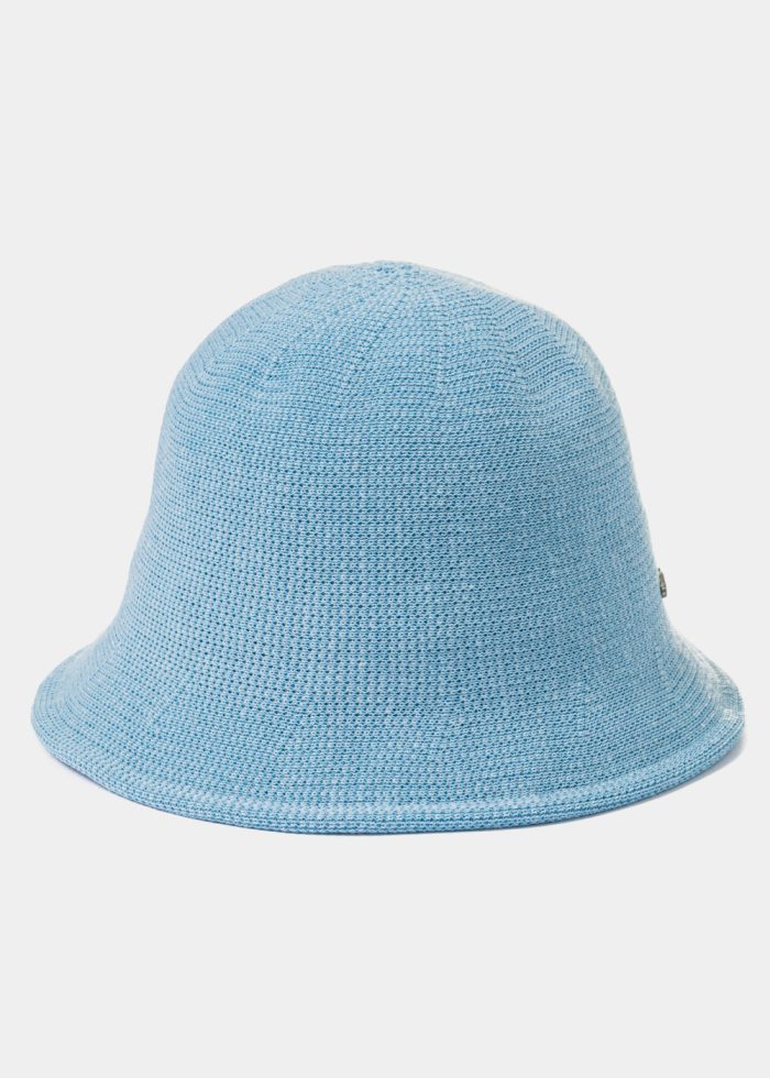 Blue Knitted Bucket Style Hat 2 - Image 2