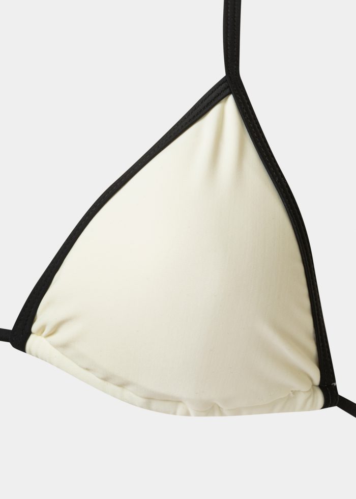 Aruba Bikini Top - Cream/Black Dacron - Image 2