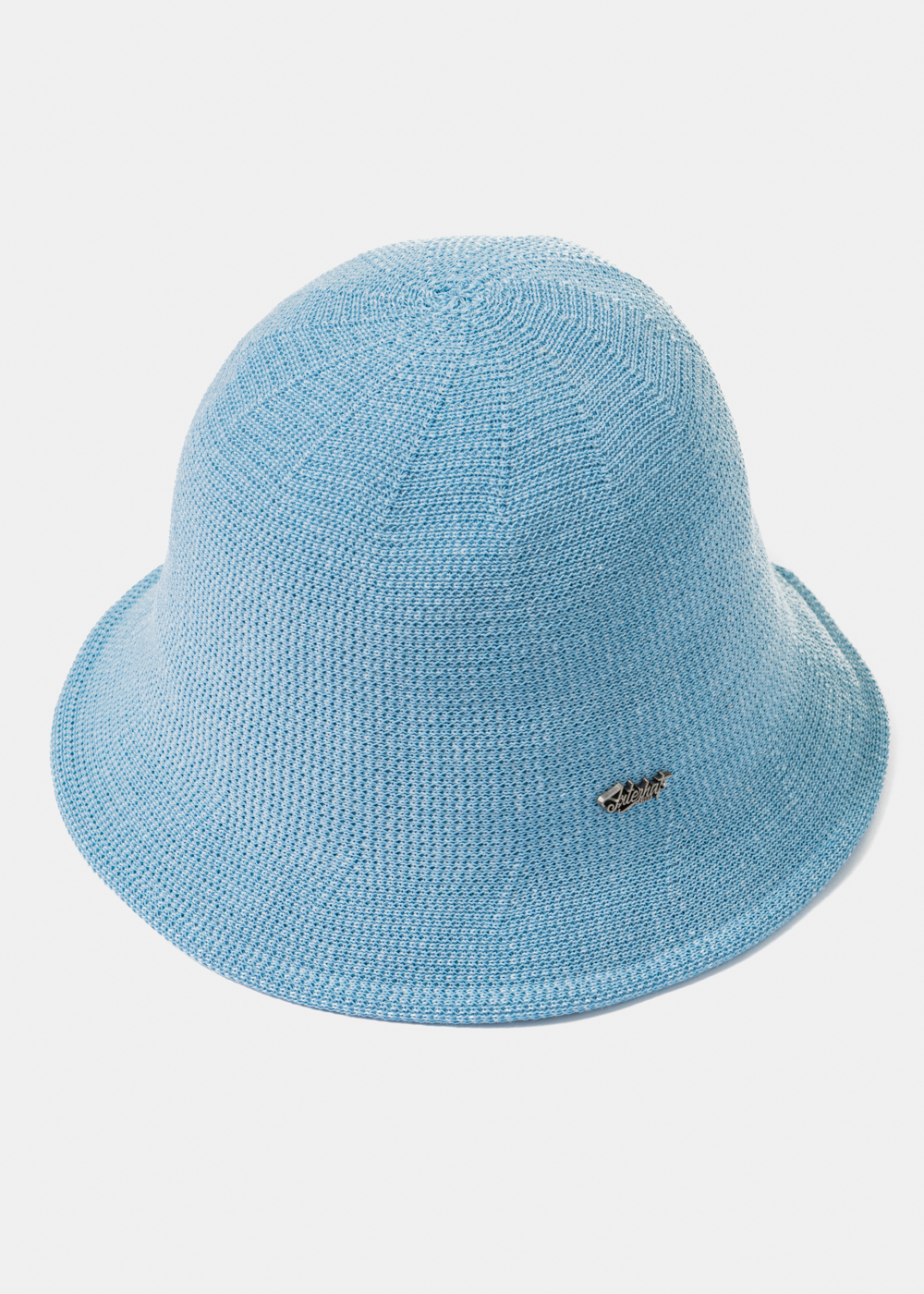 Blue Knitted Bucket Style Hat 2 Blue Knitted Bucket Style Hat 2 - Image 1
