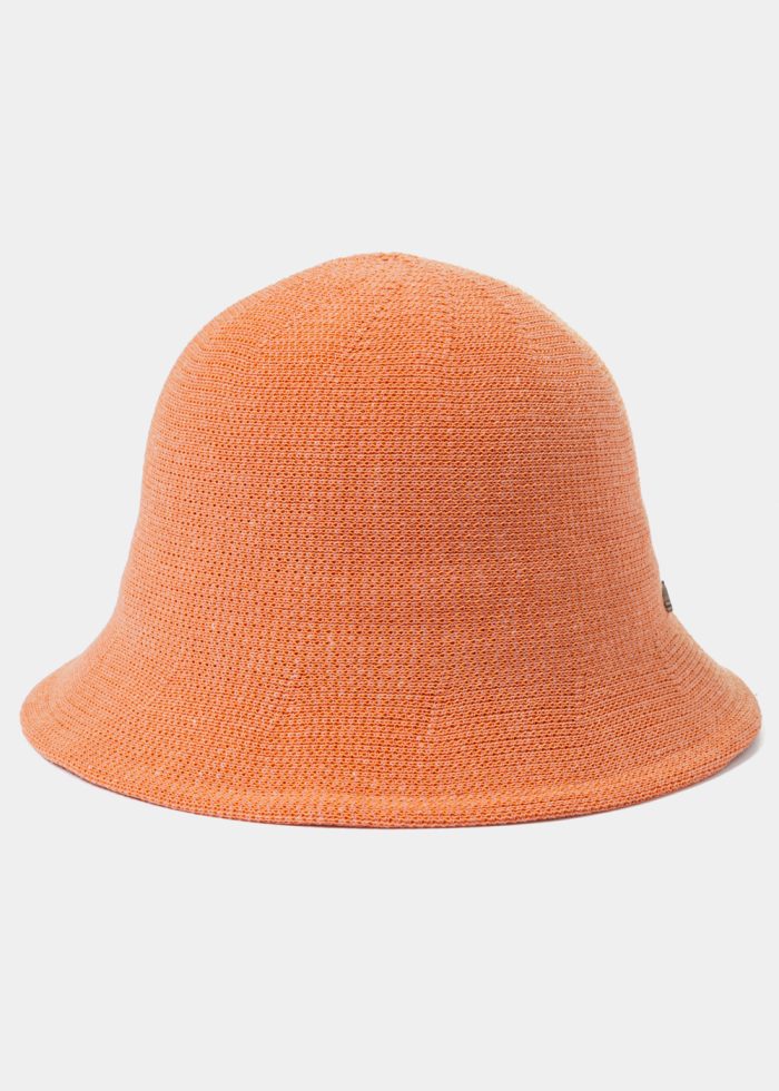 Orange Knitted Bucket Style Hat 2 - Image 2
