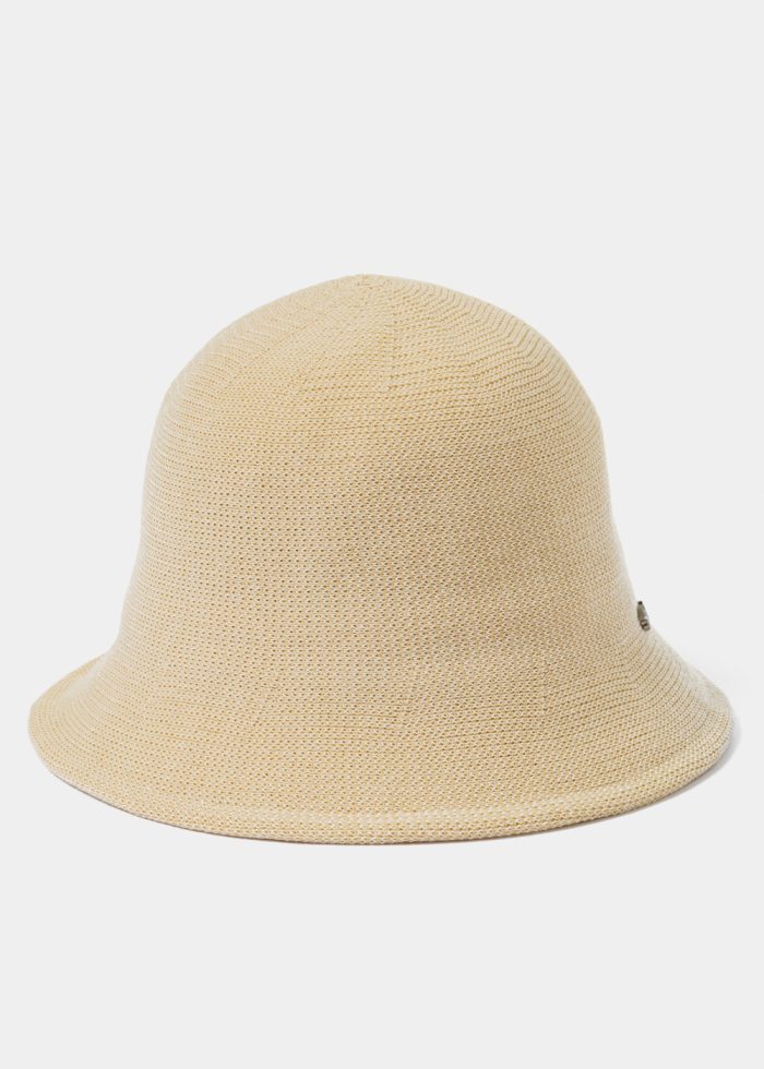 Beige Knitted Bucket Style Hat 2 - Image 2