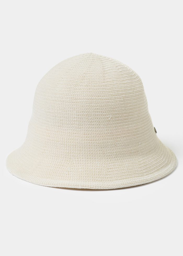 Ecru Knitted Bucket Style Hat 2 - Image 2