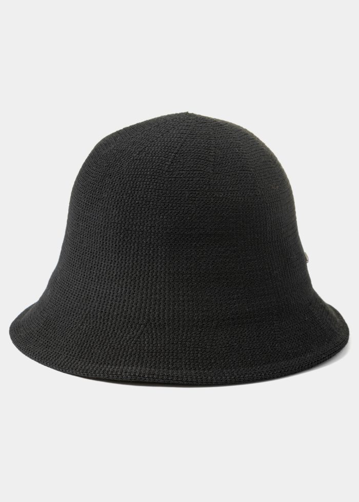Black Knitted Bucket Style Hat 2 - Image 2
