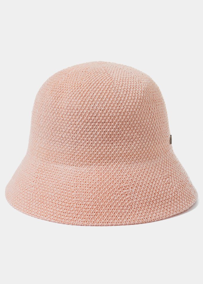 Pink Knitted Bucket Style Hat - Image 2