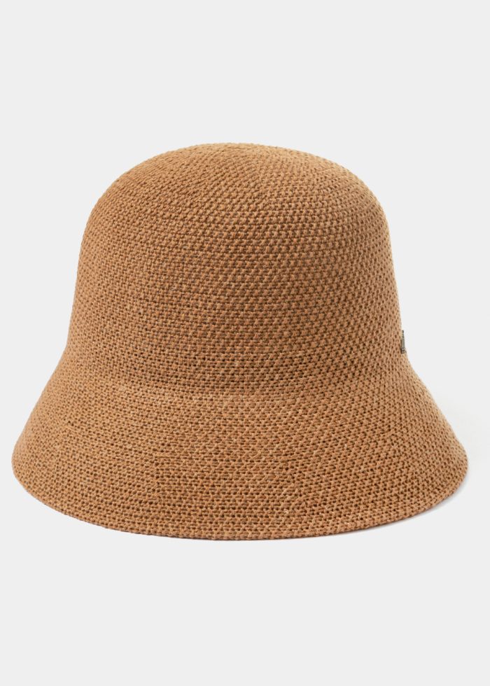 Brown Knitted Bucket Style Hat - Image 2