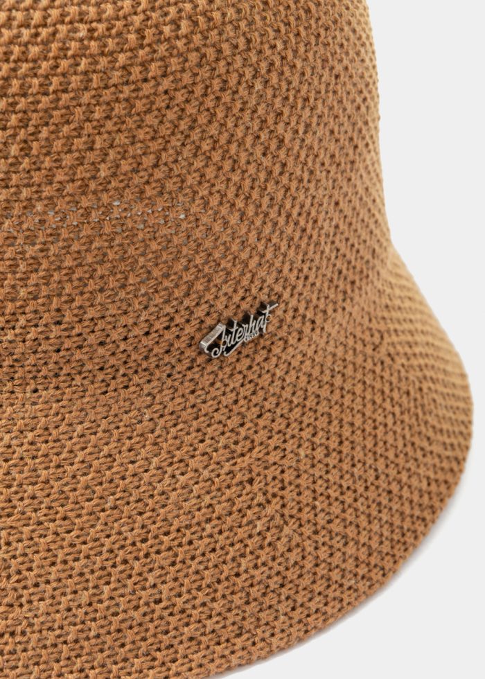 Brown Knitted Bucket Style Hat - Image 3