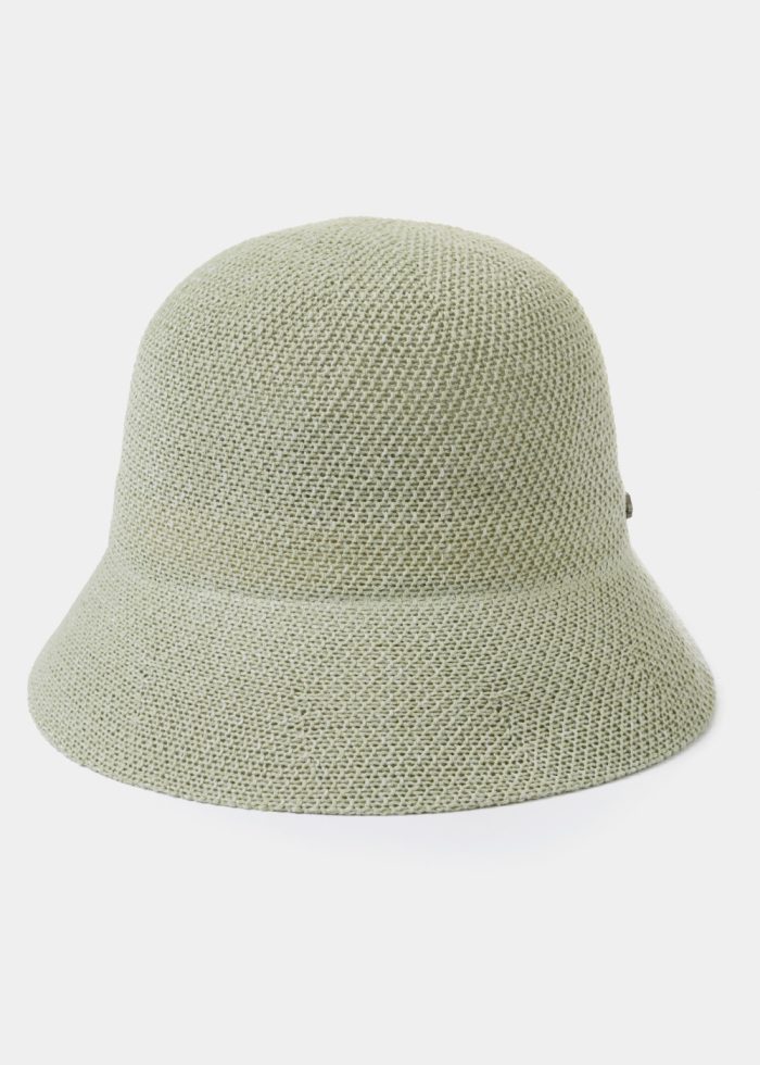 Olive Knitted Bucket Style Hat - Image 2