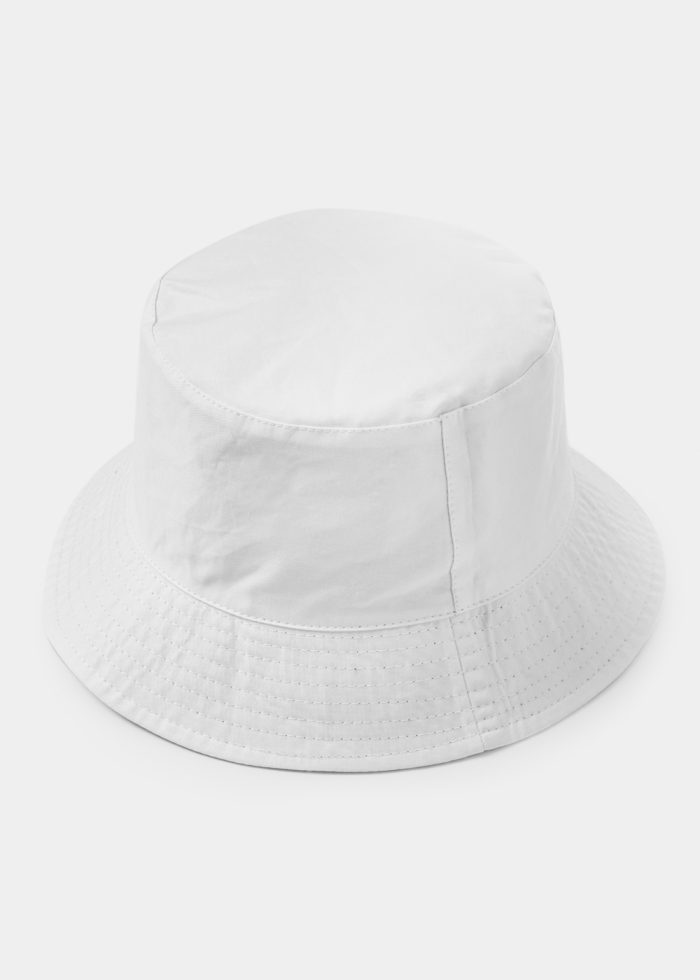 Double-Faced Bucket Hat Boats Pattern & White - Image 2