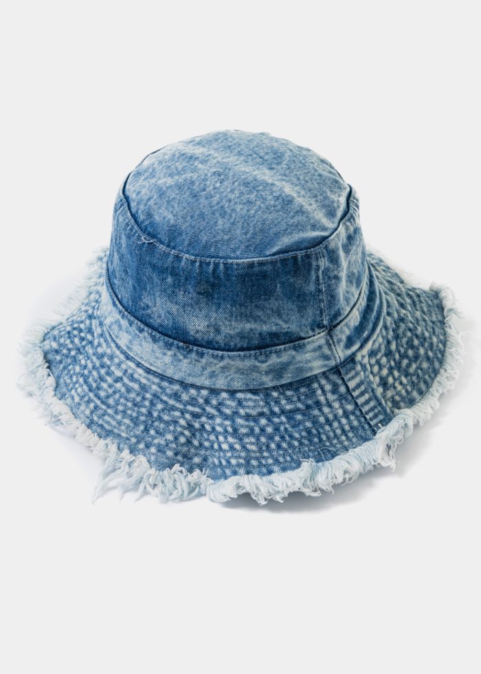 Blue Washed Jean Bucket Hat - Image 3