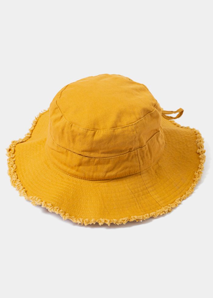 Mustard Cotton Bucket Hat - Image 2