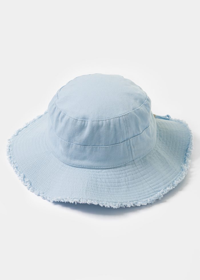 Light Blue Bucket Hat w/ Two Strap - Image 2