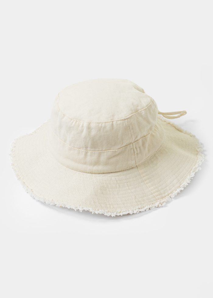 Ecru Cotton Bucket Hat - Image 2