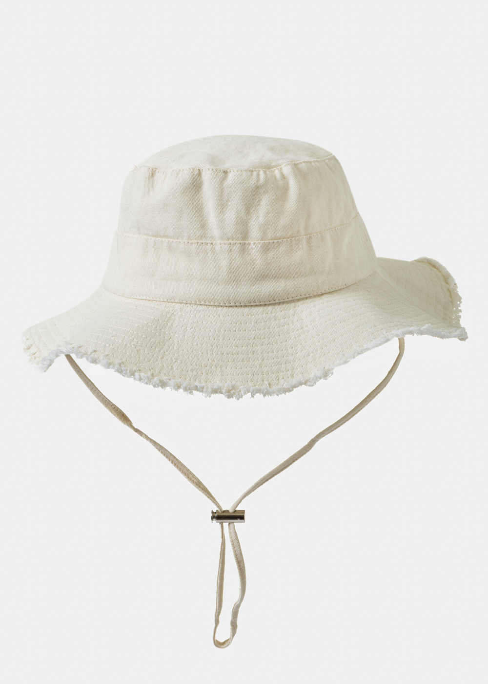 Ecru Cotton Bucket Hat Ecru Cotton Bucket Hat - Image 1