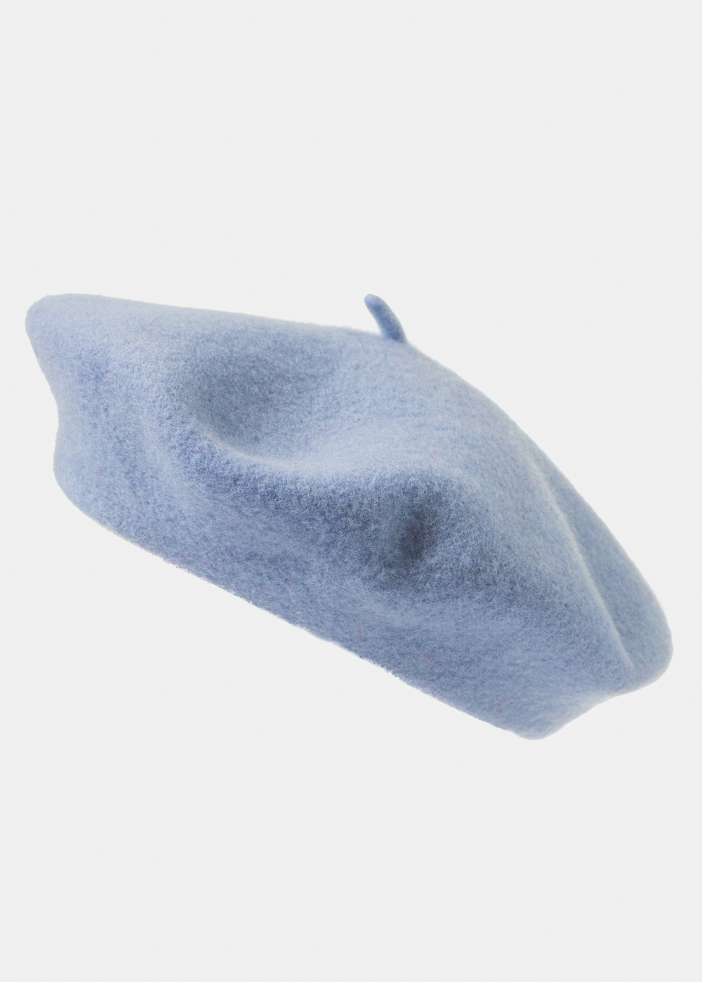 Light Blue Wool Beret Hat Light Blue Wool Beret Hat - Image 1
