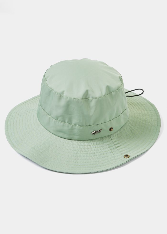 Green Active Bucket Hat w/ Side Buttons - Image 2