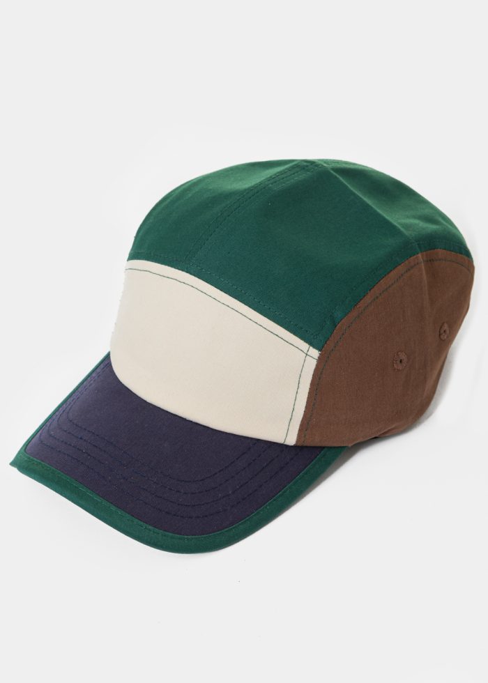 Multicolor Cotton Camper Cap - Green - Image 2