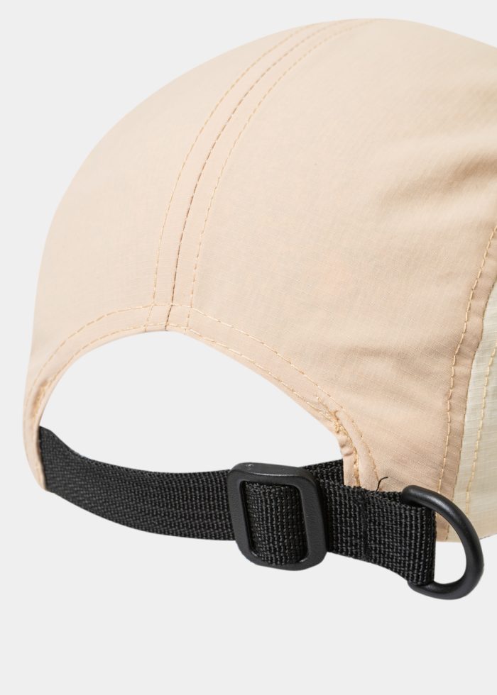 Tricolor Camper Cap in Ecru, Khaki & Beige - Image 3