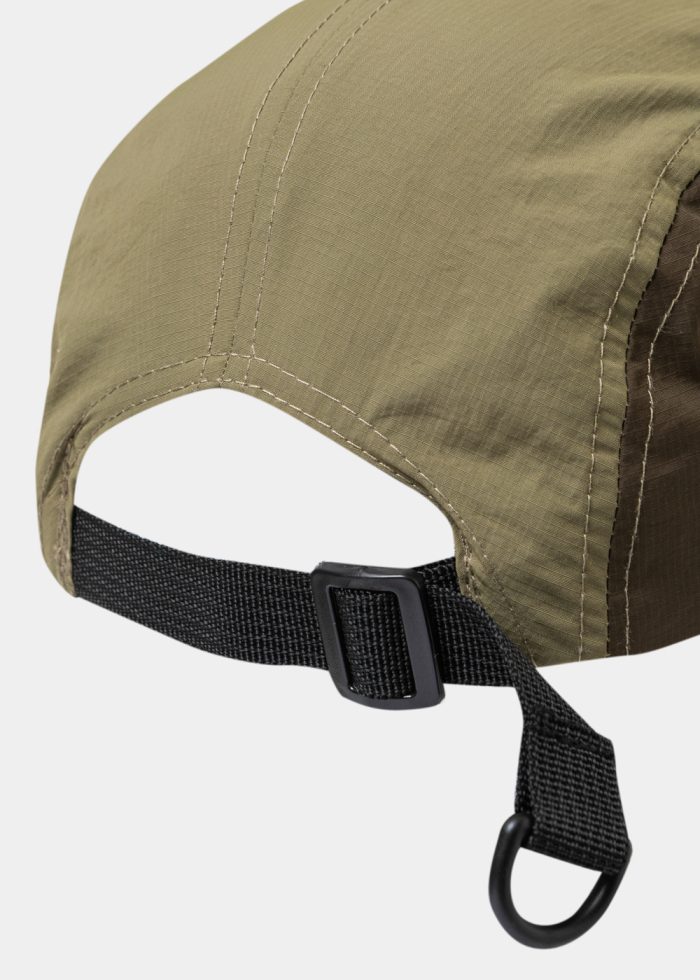 Tricolor Camper Cap in Brown, Yellow & Khaki - Image 3
