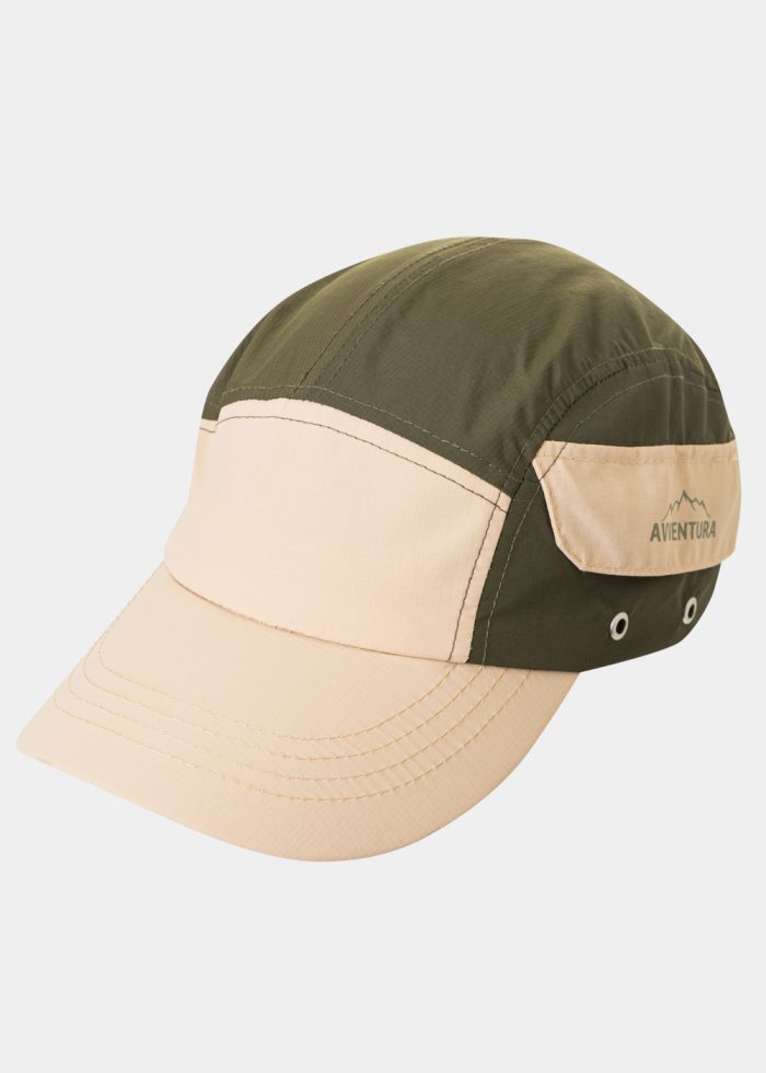 Khaki Camper Cap w/ Side Pocket - Image 2