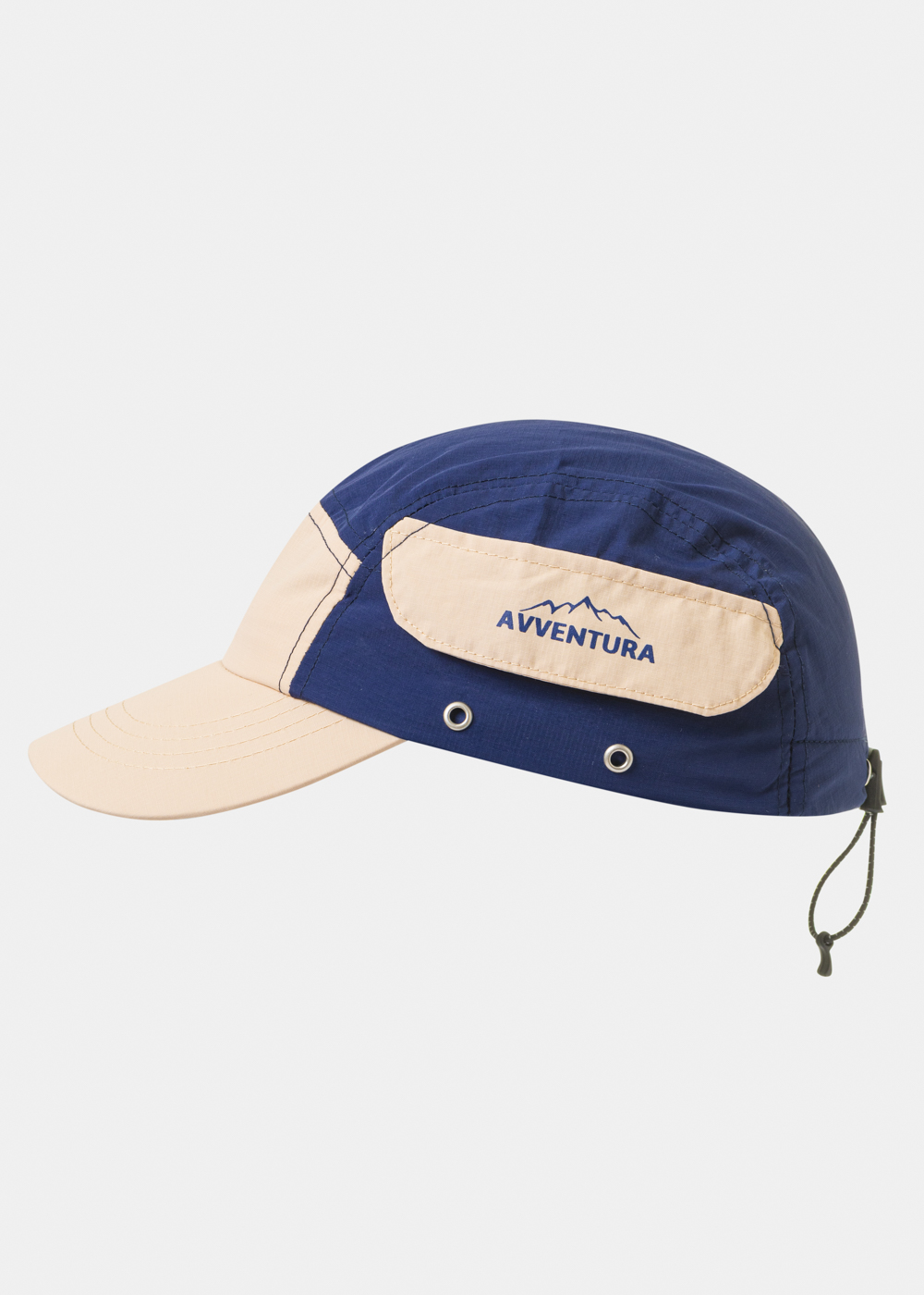 Navy Blue Camper Cap w/ Side Pocket Navy Blue Camper Cap w/ Side Pocket - Image 1