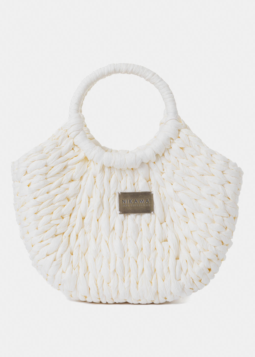 Ecru Mini Knitted Bag Ecru Mini Knitted Bag - Image 1