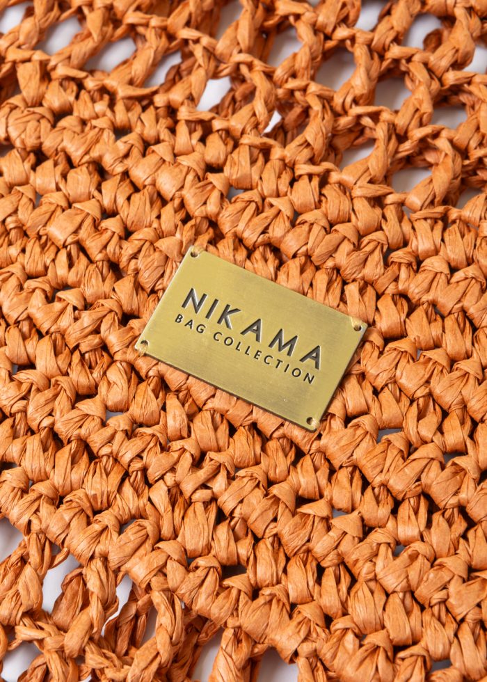 Cinnamon Knitted Tote Bag - Image 3