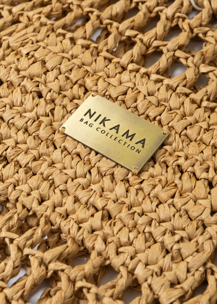 Brown Knitted Tote Bag - Image 2