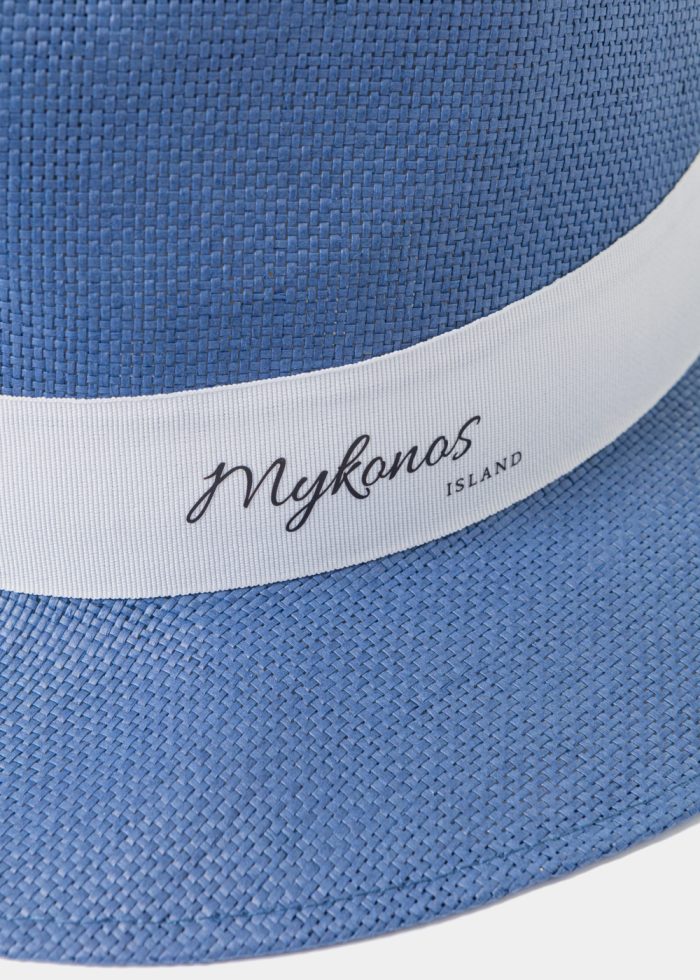 Navy Blue "Mykonos" Panama Style Hat - Image 3