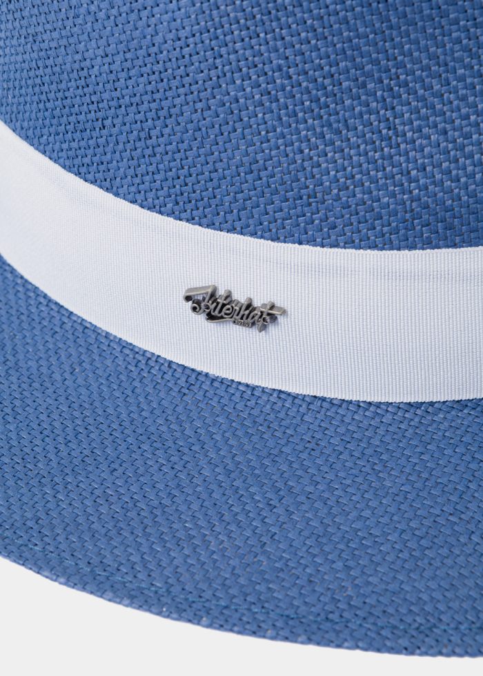 Navy Blue "Mykonos" Panama Style Hat - Image 4