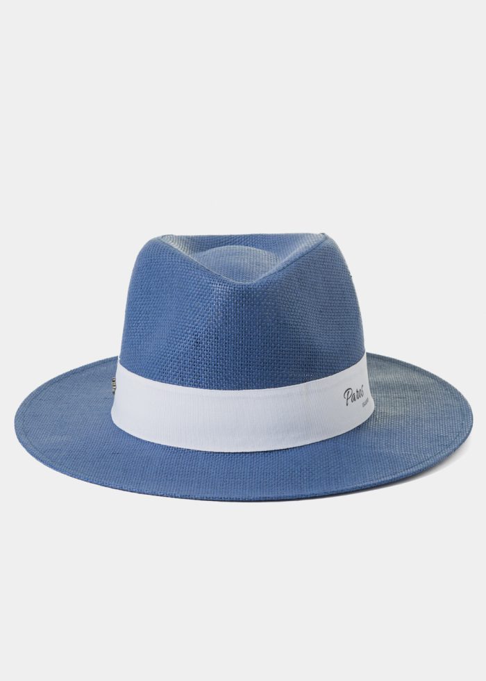 Navy Blue "Paros" Panama Style Hat - Image 2