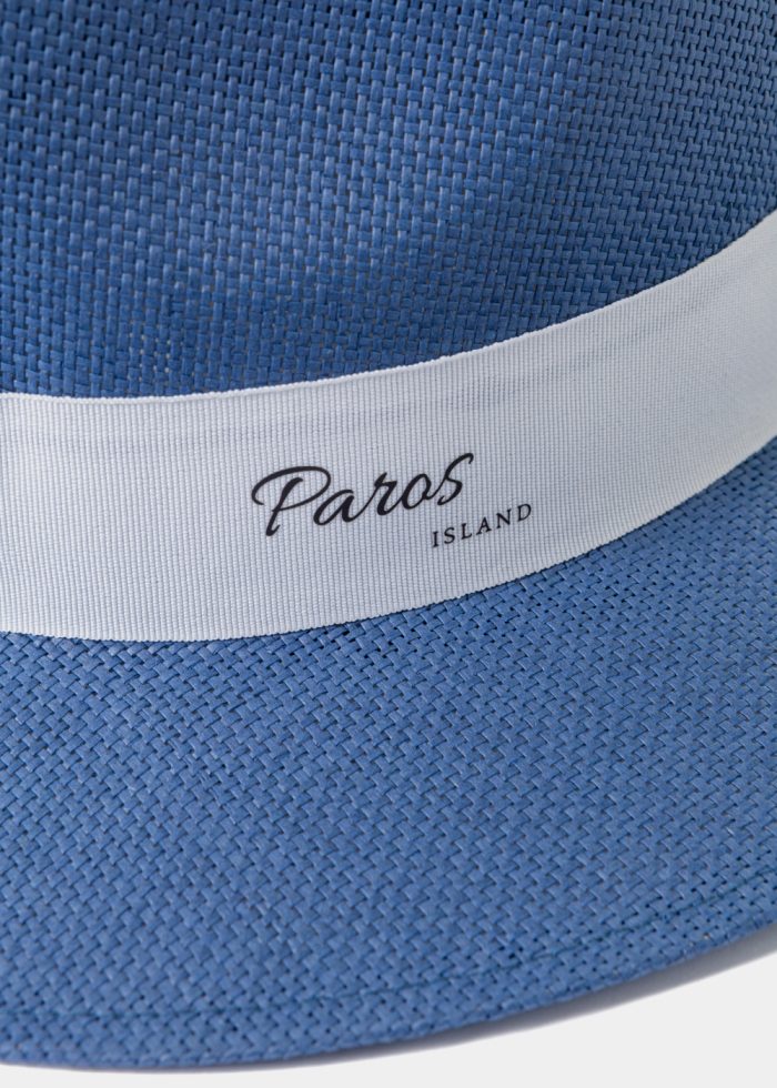 Navy Blue "Paros" Panama Style Hat - Image 3