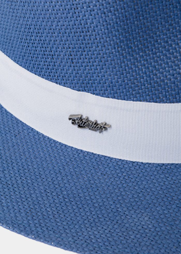 Navy Blue "Paros" Panama Style Hat - Image 4
