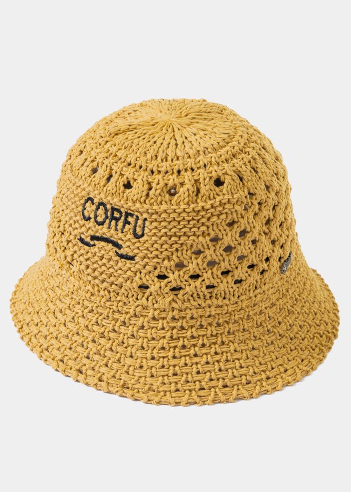 Brown "Corfu" Knitted Bucket Hat - Image 2
